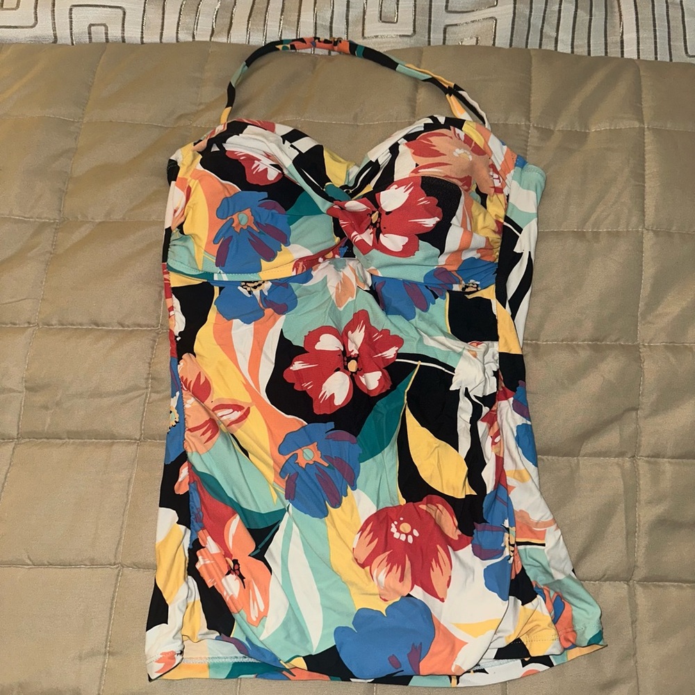 Anne Cole Multicolor Floral Swimsuit Top